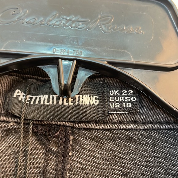 Pretty little thing long denim jacket size 18 - Picture 4 of 6